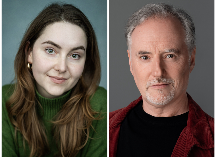 Headshots of Emily Panes and Mark Brisbourne