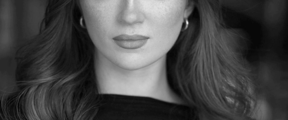 Black and white image of Maisie Smith.