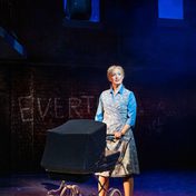 Vivienne Carlyle as Mrs Johnstone Kristofer Harding as the Narrator background