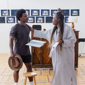 August Wilson's Fences rehearsals with Madeline Appiah and Michael Ahomka