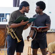 August Wilson's Fences rehearsals with Simon Anthony Rhoden and Michael Ahomka