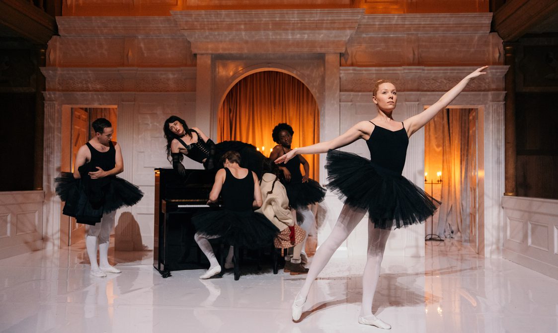 Dannie Harris as Ensemble and cast members in A Midsummer Night's Dream