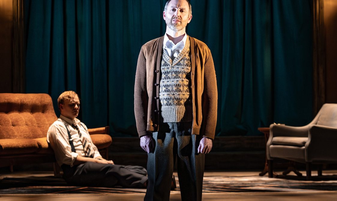 Matthew Pidgeon as George and Ben Hall as Nick in Edward Albee’s Who’s Afraid of Virginia Woolf?