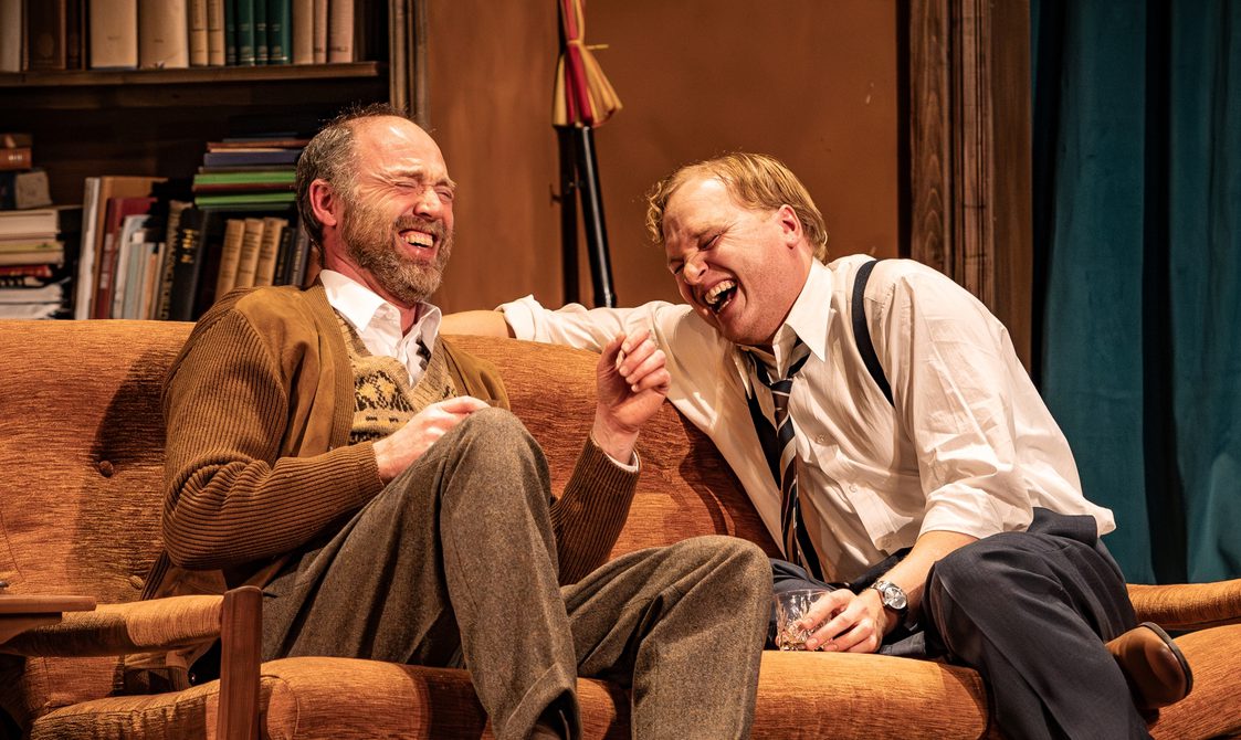 Matthew Pidgeon as George and Ben Hall as Nick in Edward Albee’s Who’s Afraid of Virginia Woolf?