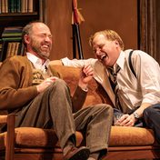 Matthew Pidgeon as George and Ben Hall as Nick in Edward Albee’s Who’s Afraid of Virginia Woolf?