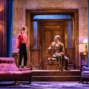 Katy Stephens as Martha and Matthew Pidgeon as George in Edward Albee’s Who’s Afraid of Virginia Woolf?