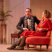 Alex Mugnaioni as Bernard and Amy Vicary-Smith as Martha in The Constant Wife.