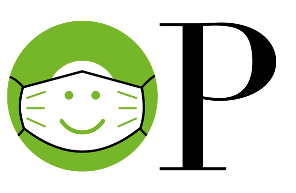 Oxford Playhouse logo - the 'O' has a facemask with a smiling face covering it.