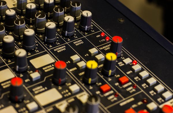 A sound desk