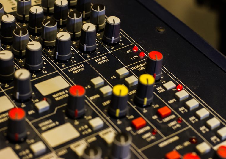 A sound desk