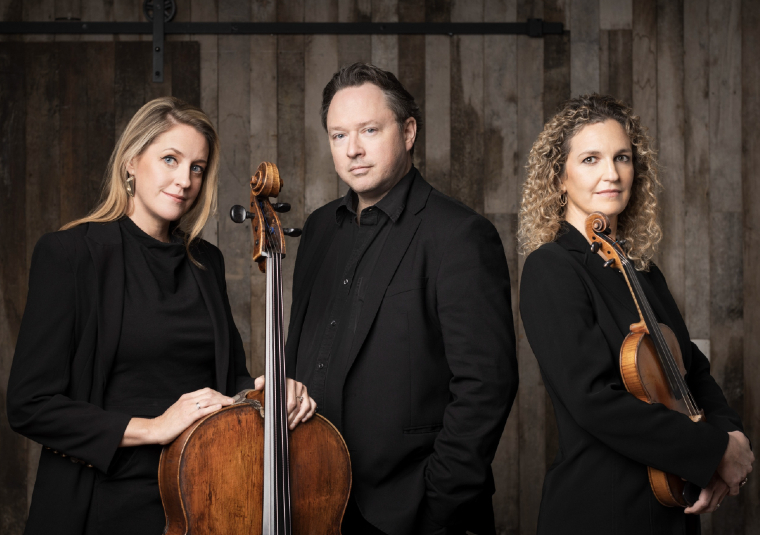 The performers looking at the camera