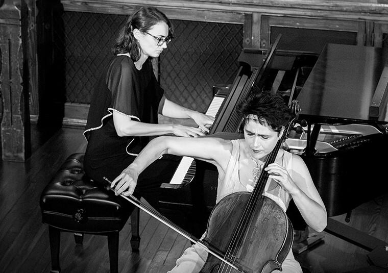 Performers with their instruments
