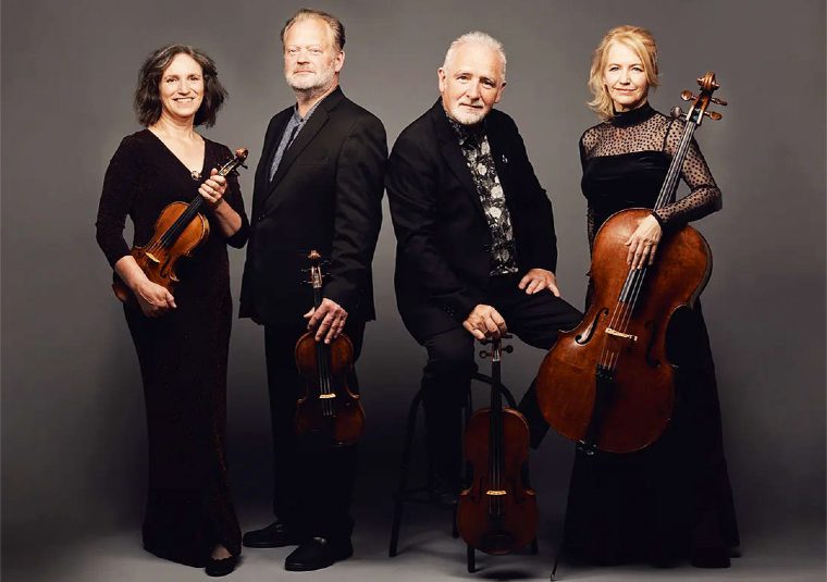 Performers holding instruments