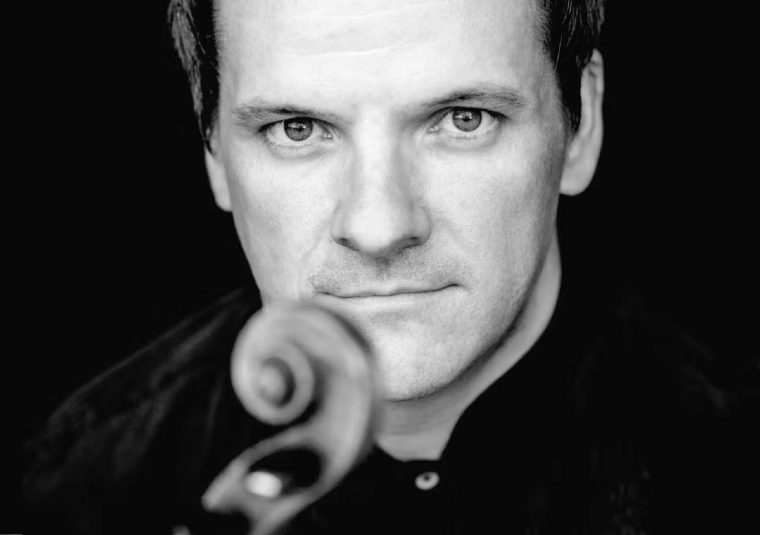 The performer looking at the camera