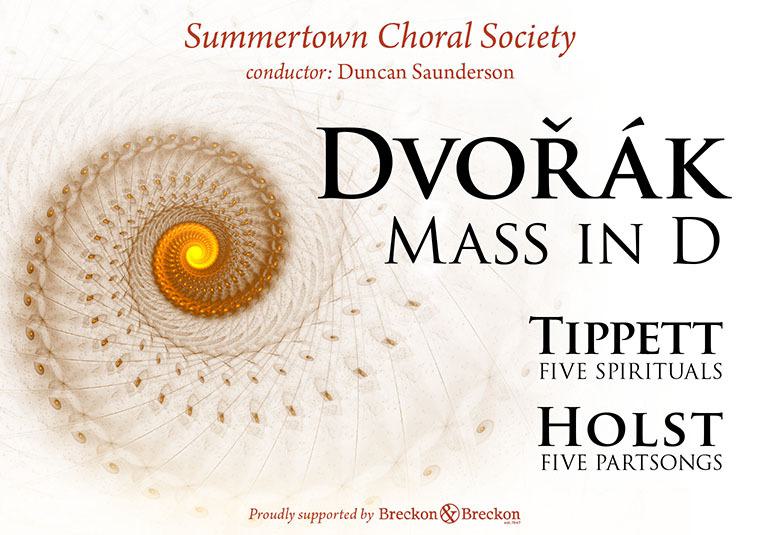 Concert poster with imagery and title displayed
