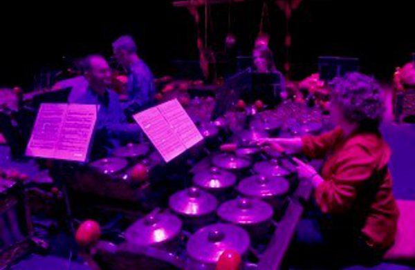 An orchestra performing