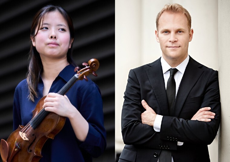 The performers looking at the camera