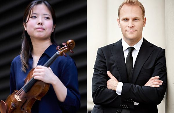 The performers looking at the camera