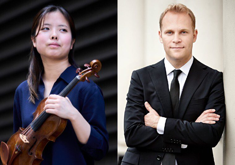 The performers looking at the camera