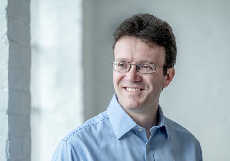 Performer looking at camera