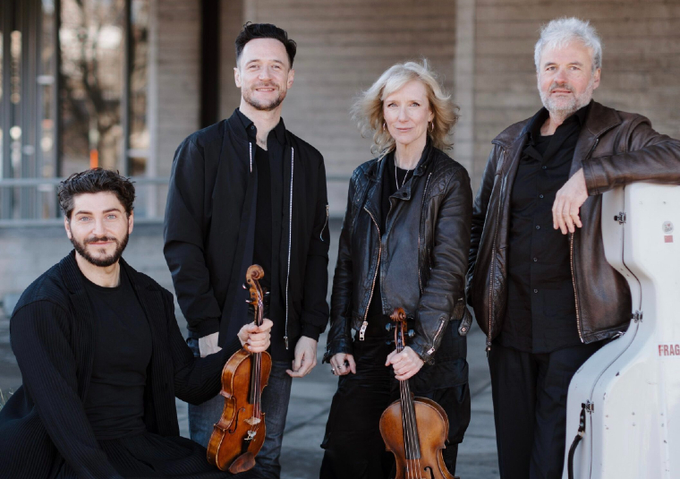 The performers looking at the camera