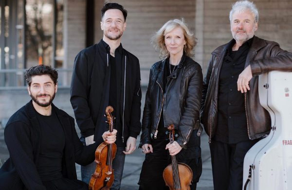 The performers looking at the camera