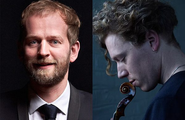 The performers, one of them with an instrument