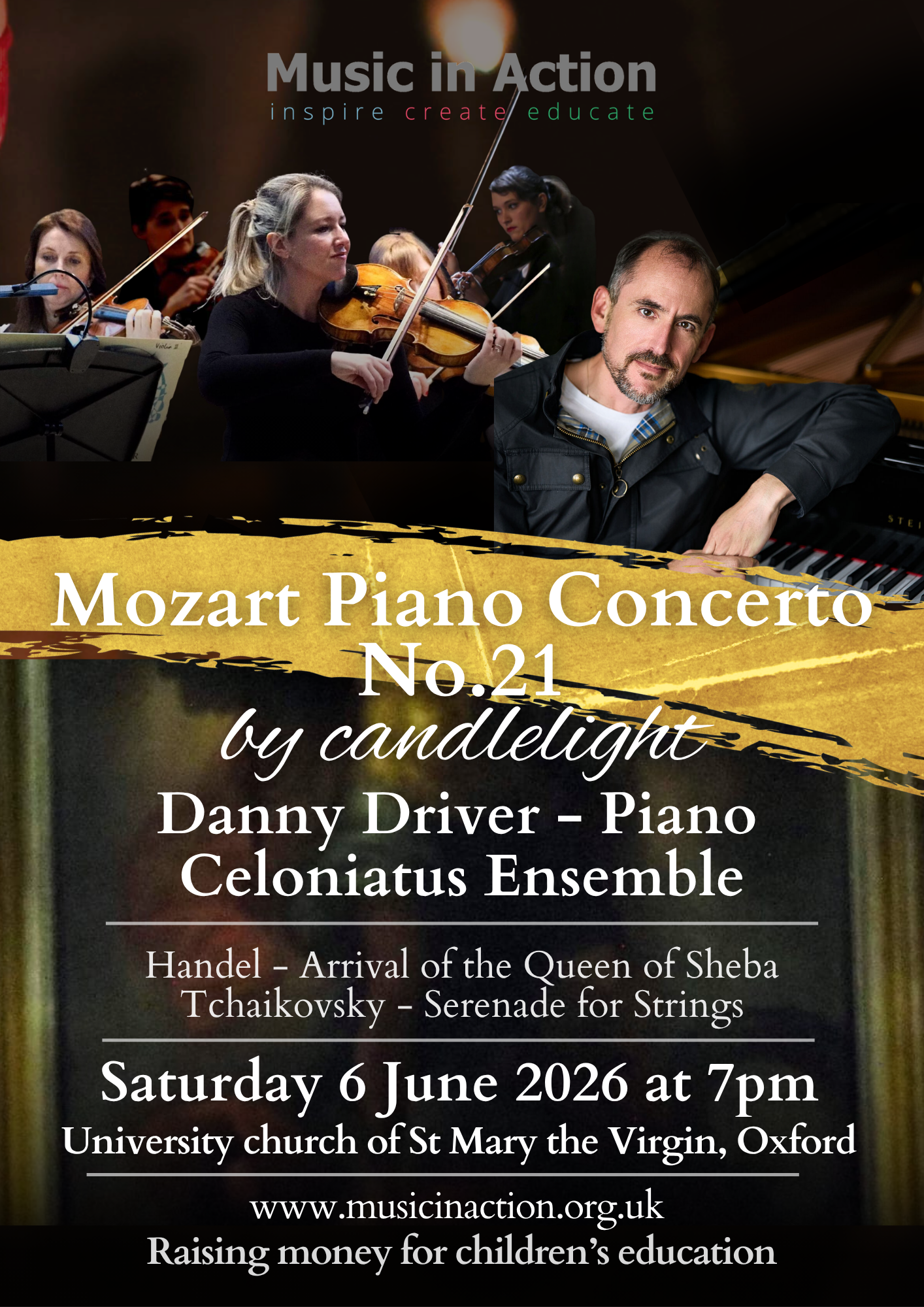 The performer and an orchestra