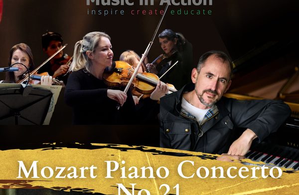 The performer and an orchestra