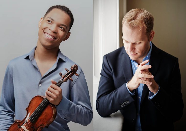 Performers holding instruments