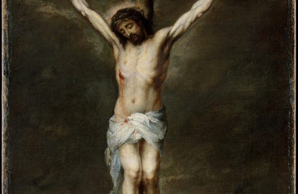 Christ nailed on the cross