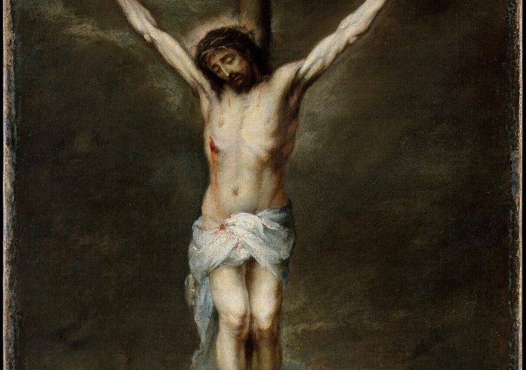 Christ nailed on the cross