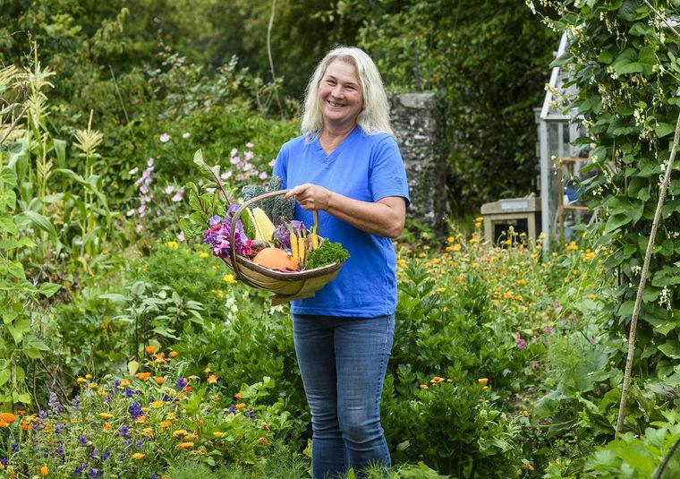 Guest speaker in a garden